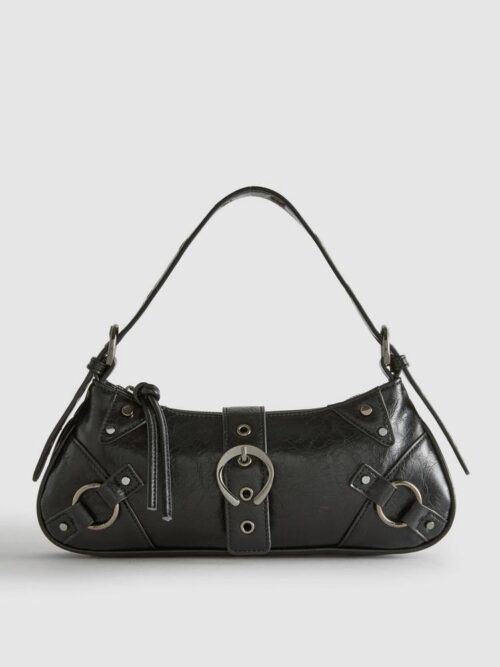 1476518c-a9d5-44b8-942e-feffe475f25b-1.jpg Сумочка Rita Ora Primark з пряжками чорна