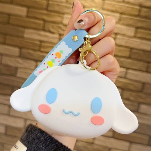 14b69c78-addf-43a2-b10c-6fbcabaa530f.jpg Брелок-Гаманець силіконовий "Cinnamoroll/ Hello Kitty & friends"