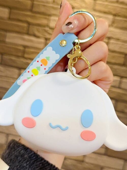 14b69c78-addf-43a2-b10c-6fbcabaa530f.jpg Брелок-Гаманець силіконовий "Cinnamoroll/ Hello Kitty & friends"