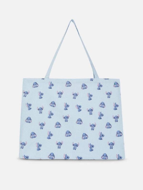 Шоппер/ Екосумка XL Primark "Stitch" блакитна