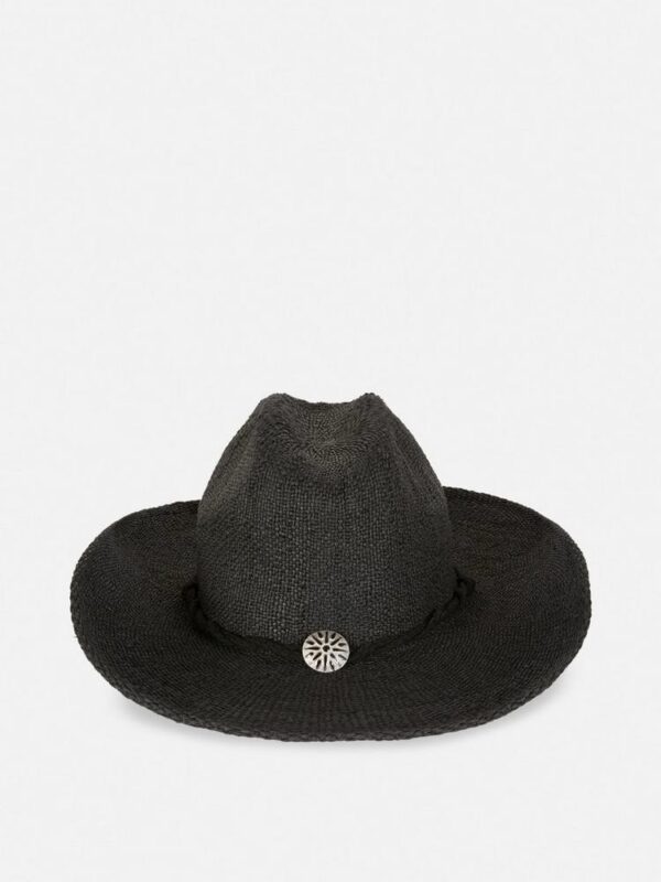 Капелюх жіночий солом'яний "Ковбойський" Primark чорний