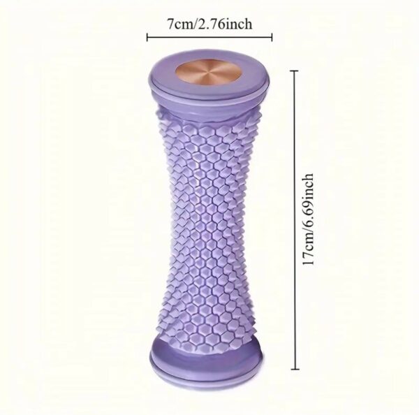 Масажний ролик для ніг рельєфний пластиковий мікс кольорів