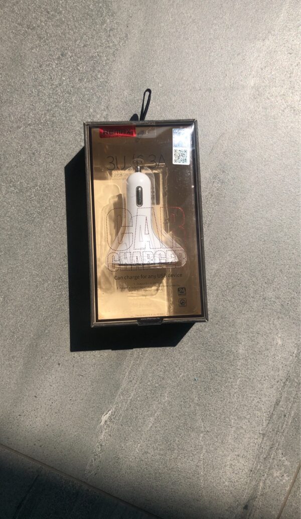 REMAX CAR CHARGER RCC302 5V-6.3A (3 USB ports), білий