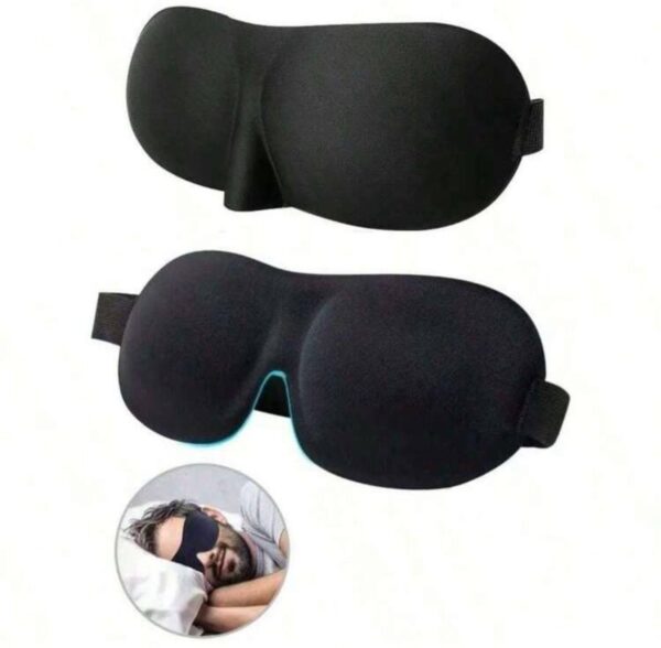 Маска для сну 3D чорна