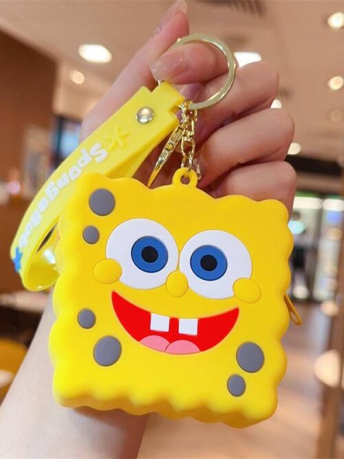 1e923b73-f065-49ca-9f39-9d1101107cb5.jpg Брелок-Гаманець силіконовий "Sponge Bob"