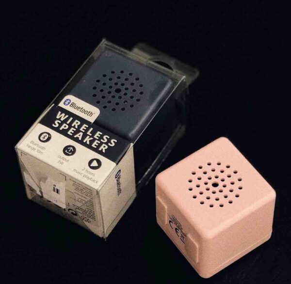 Колонка/ Bluetooth Speaker MiniCube синій/рожевий