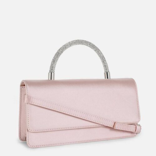 2574001d-4670-4ee5-8efc-e68ed3f6257e.jpg Сумочка вечірня Primark атласна з блискучою ручкою пудрова