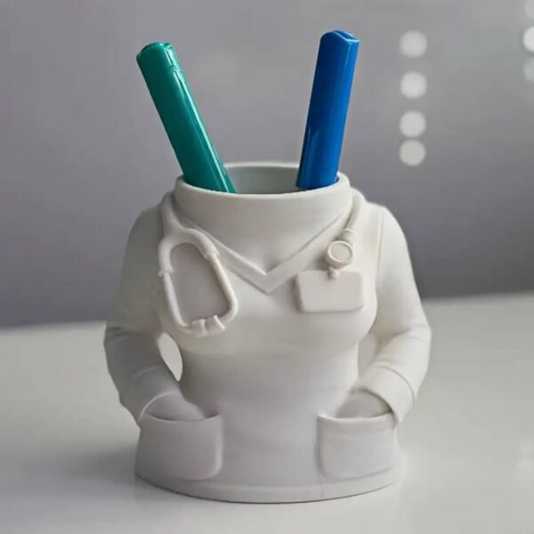 Органайзер канцелярський "Лікар" 9 см пластиковий білий