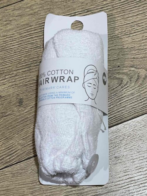 Тюрбан для сушки волосся Primark котоновий білий