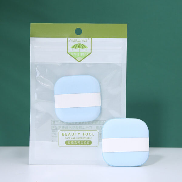 Спонж для макіяжу/ паф для пудри Meilamei Air Cushion Puff без латексу (E001) кругий/квадратний