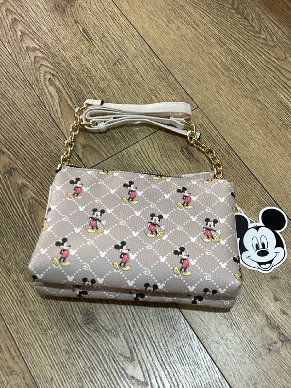 Сумочка-клатч Primark "Disney" Mickey Mouse беж