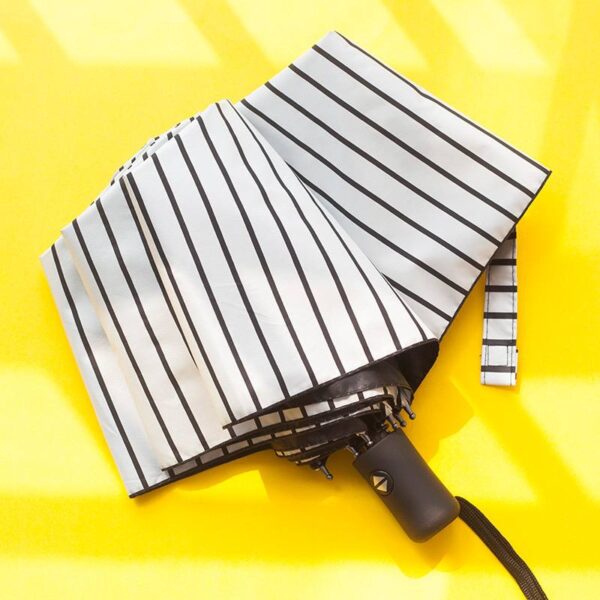 Парасоля компактна автомат "В полоску" 8 спиць/антивітер