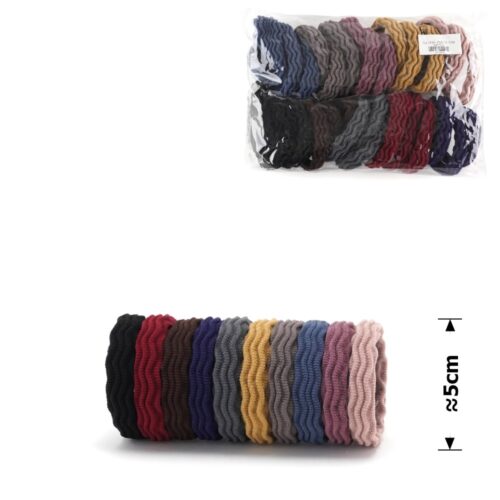 Гумка для волосся мікрофібра хвиляста 5 см 1 шт