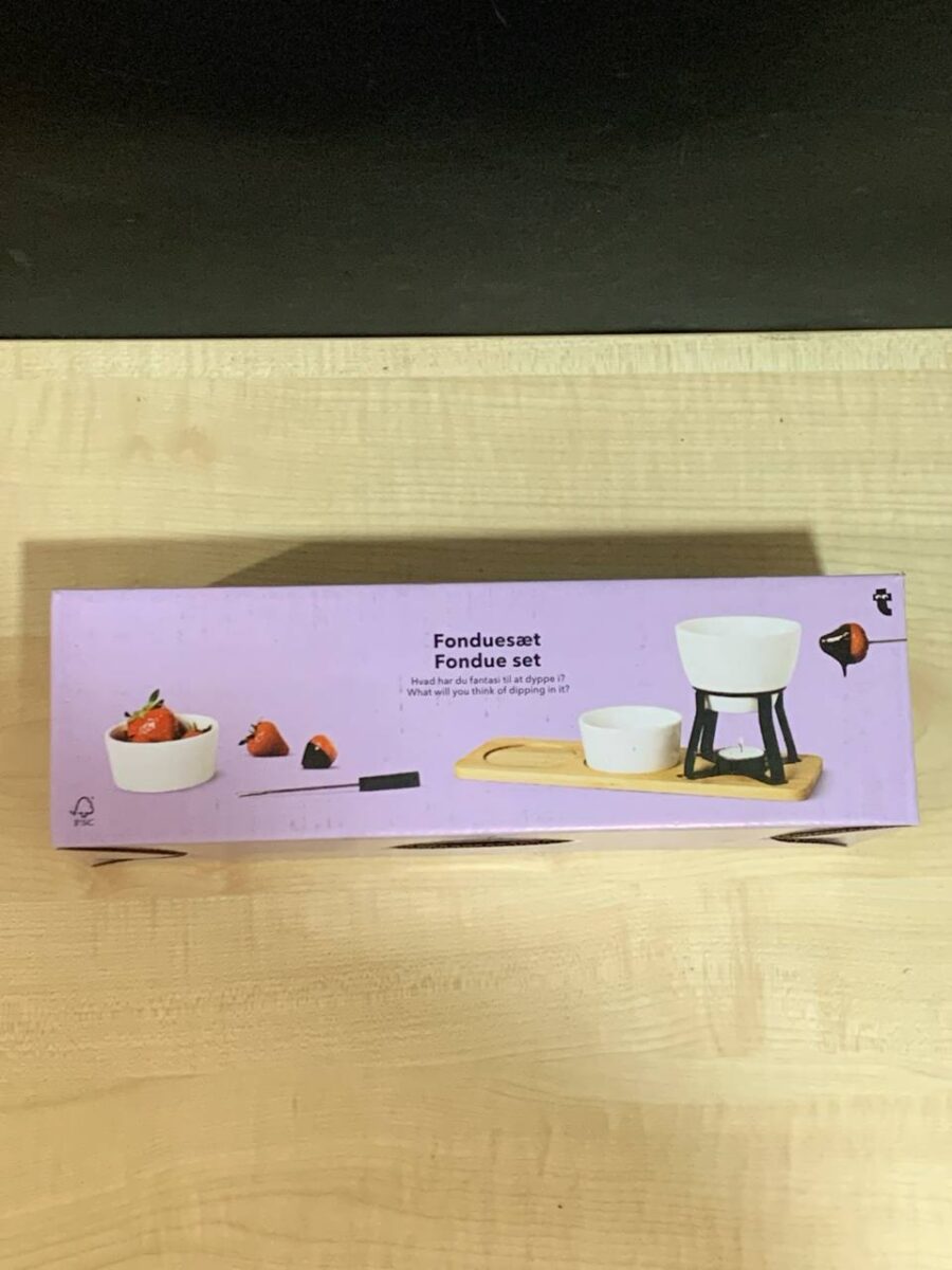 Набір для фондю "Chocolate fondue set" Tiger з бамбуковою підставкою