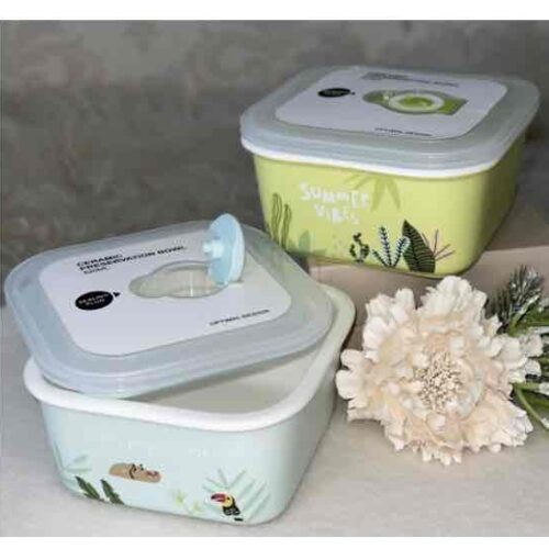 Ланч-бокс керамічний квадратний 520 мл