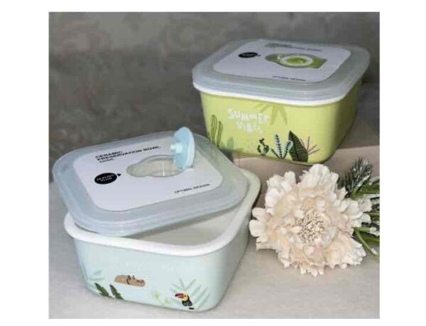 Ланч-бокс керамічний квадратний 520 мл