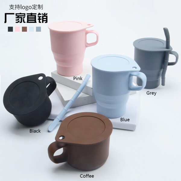 2f13f676-6860-46f6-937e-8107bd8bcee7.jpg Чашка портативна силіконова складна, регулюється на 2 розміри, з трубочкою