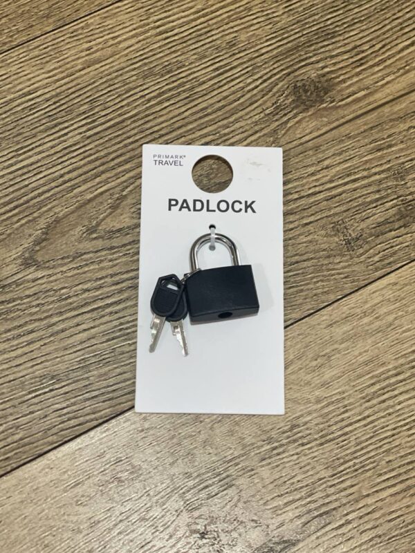 Навісний замок на ключ Primark чорний