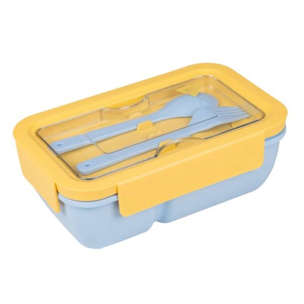 Ланч-бокс YES "Fusion" з наповненням жовто-блакитний 850 мл