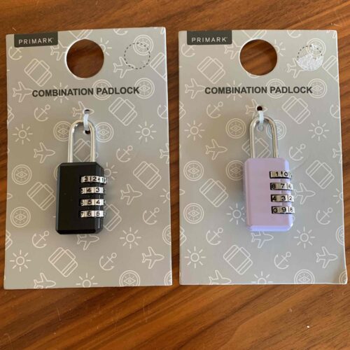 Навісний кодовий замок Primark чорний/фіолетовий