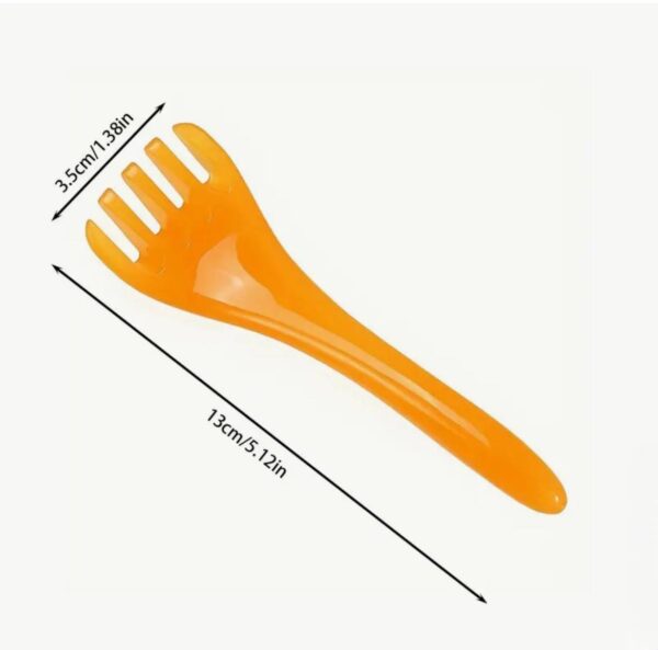 Масажер-скребок для голови та тіла "Виделка" пластик 13 см