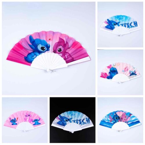 Віяло/ Опахало "Стітч" з пластиковою основою