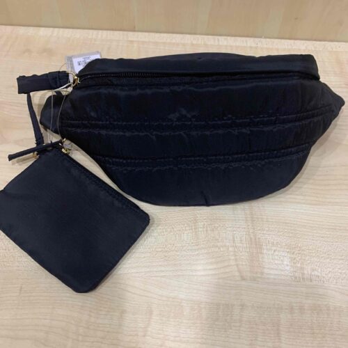 36a9aea7-bce0-403c-ab8e-e50b93f75dec.jpg Сумочка-Бананка Primark з гаманцем нейлонова стьобана чорна