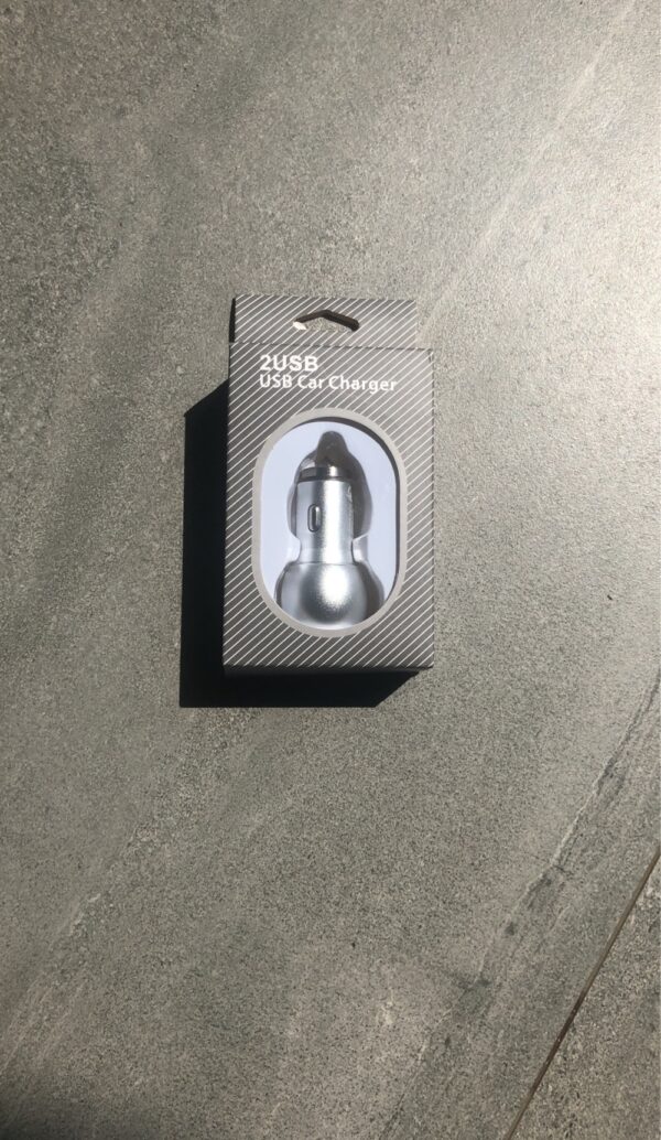 REMAX CAR CHARGER Smart Design qualcom quick charge(2 USB ports), срібло