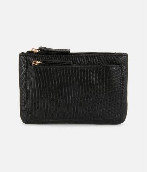 Гаманець компактний Primark лаконічний зміїний чорний