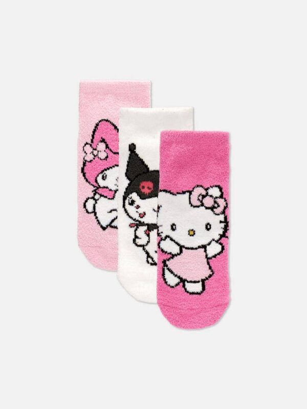 Шкарпетки домашні жіночі м'які короткі "Hello Kitty & friends" Primark