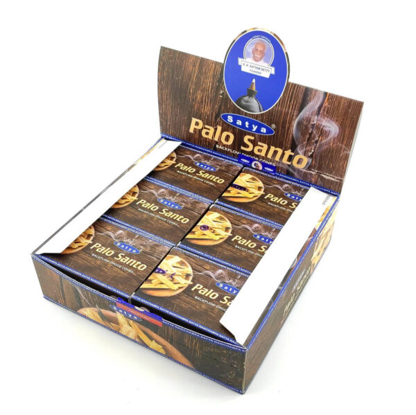 Пахощі Арома-конуси Palo Santo / Пало Санто Backflow Satya 10 шт зі зворотним потоком