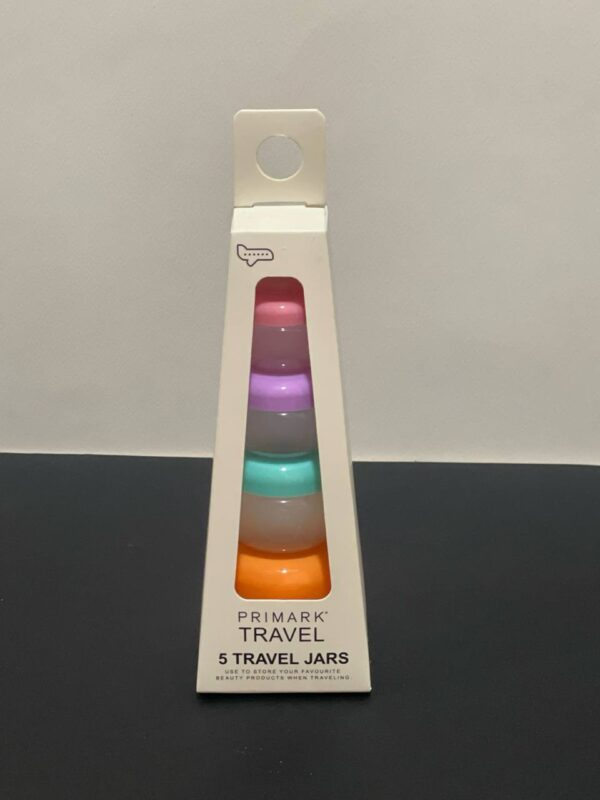 Набір дорожніх баночок 5 в 1 в косметичці "Піраміда" Primark