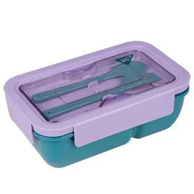 Ланч-бокс YES "Fusion" з наповненням фіолетово-зелений 850 мл