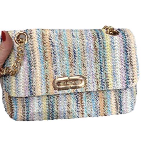 40c5a3e8-9617-483f-a7aa-7ffbffc6d8e8.jpg Сумочка плетена з соломи на ланцюжку Primark кольорова