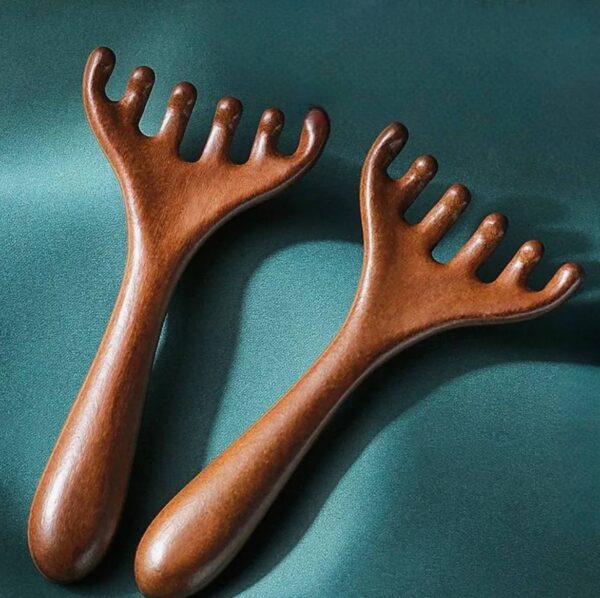 Масажер-скребок для голови та тіла "Виделка" пластик