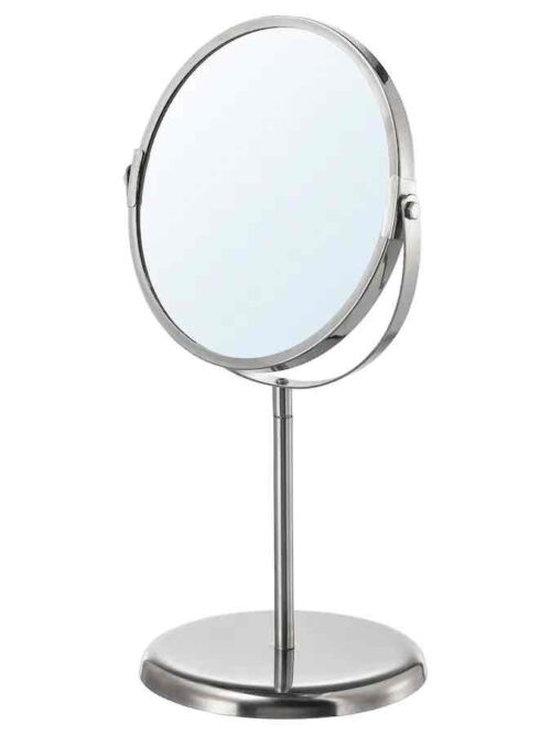 4372e68e-9dc0-4abd-9a87-049f53748e04.jpg Дзеркало косметичне двостороннє IKEA TRENSUM на ніжці срібне