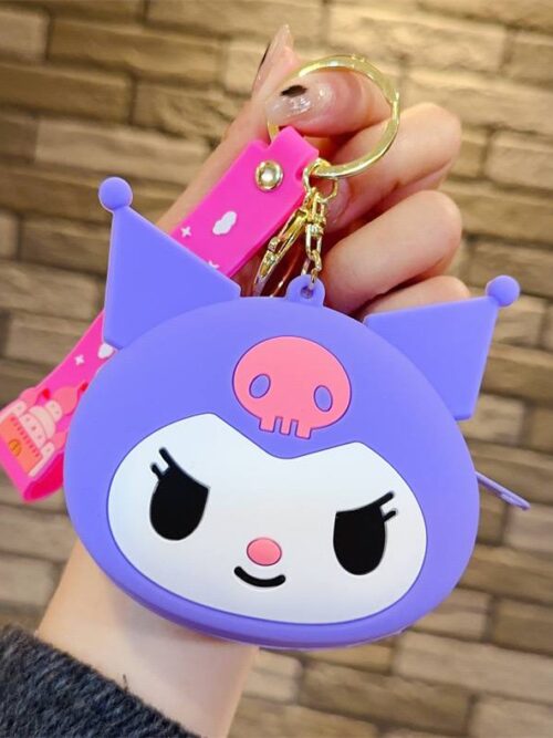 44e5c98a-2a3e-4954-98ba-234ffdd9c095.jpg Брелок-Гаманець силіконовий "Kuromi/ Hello Kitty & friends"