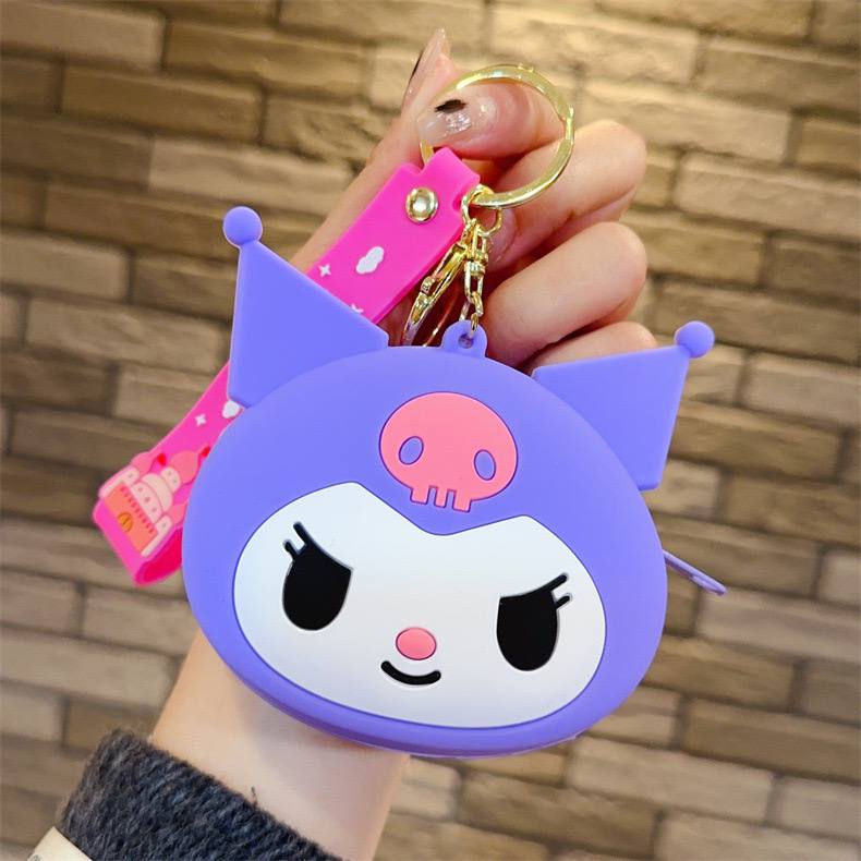 Брелок-Гаманець силіконовий "Kuromi/ Hello Kitty & friends"