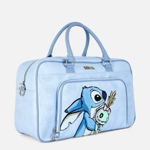 Сумка дорожня "Stitch" Primark з еко-шкіри блакитна