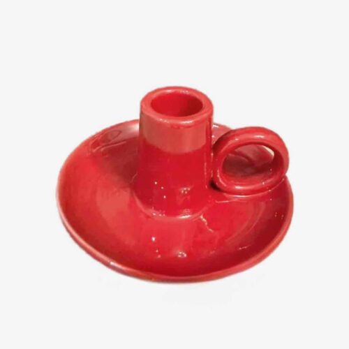 456ce41b-3841-4e8d-a471-63f3d5189f5e.jpg Підсвічник керамічний з ручкою для столової свічки червоний