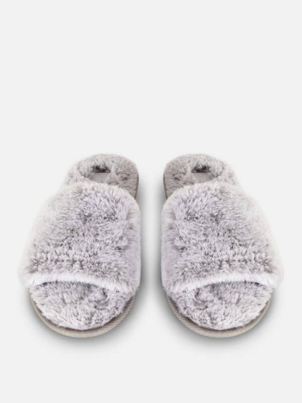 Тапочки-бандо жіночі Primark плюшеві (устілка меморі) сірі