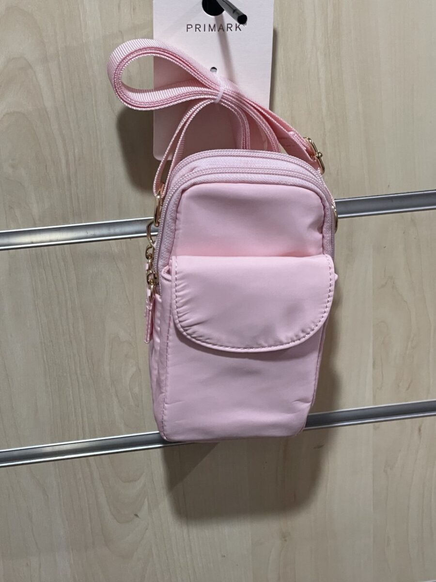 Сумочка для телефону/гаманець Primark нейлонова з кишенею рожева
