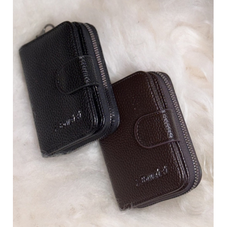 Візитниця/гаманець/картхолдер чоловіча чорна/коричнева