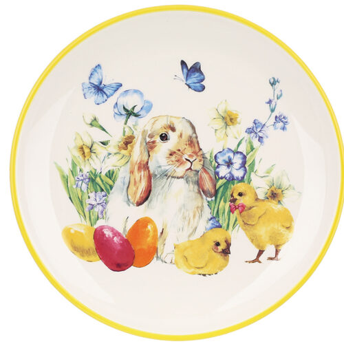 Блюдо керамічне "Happy Spring" кругле D20,4 см