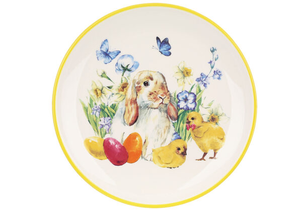 Блюдо керамічне "Happy Spring" кругле D20,4 см