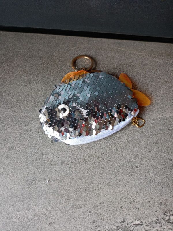 Брелок-гаманць "Паєтки рибка"