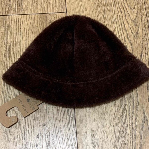 Панама Primark осінь/зима пухнаста коричнева