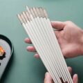 Палички для суші "Сакура" білі з акриловою вставкою 1 пара