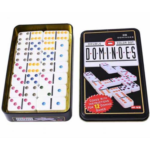 Доміно у металевій коробці