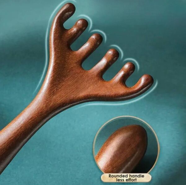 Масажер-скребок для голови та тіла "Виделка" пластик